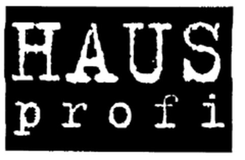 HAUS profi Logo (EUIPO, 12.05.1999)