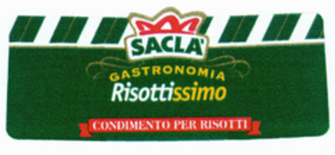 SACLA' GASTRONOMIA Risottissimo CONDIMENTO PER RISOTTI Logo (EUIPO, 08/14/2000)