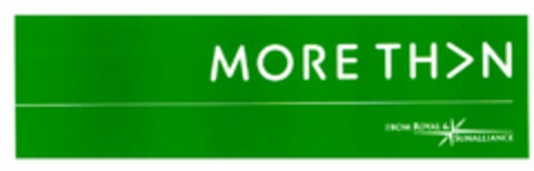 MORE TH>N FROM ROYAL & SUNALLIANCE Logo (EUIPO, 12.02.2001)