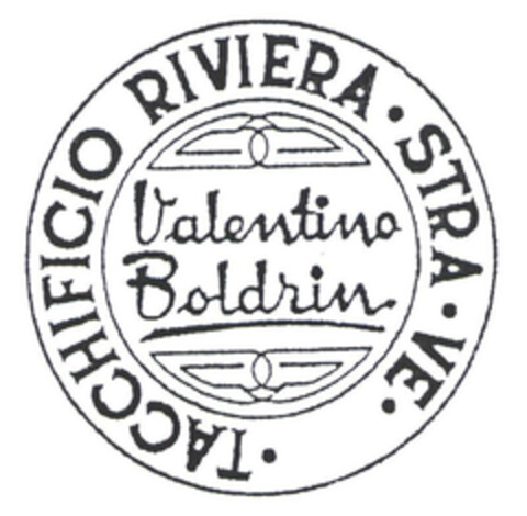 ° TACCHIFICIO RIVIERA ° STRA ° VE ° Valentino Boldrin Logo (EUIPO, 02.02.2004)