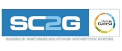 SC2G Made in Gamesa GAMESA'S CUSTOMER SOLUTIONS CONCEPTION SYSTEM Logo (EUIPO, 07.10.2008)