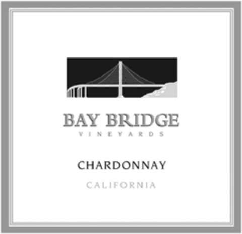 BAY BRIDGE VINEYARDS CHARDONNAY CALIFORNIA Logo (EUIPO, 07/09/2010)