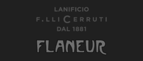 LANIFICIO F.LLI CERRUTI DAL 1881 FLANEUR Logo (EUIPO, 12.10.2012)