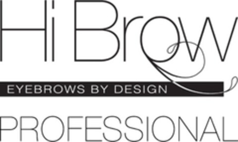 Hi Brow Professional Eyebrows by Design Logo (EUIPO, 08.07.2013)