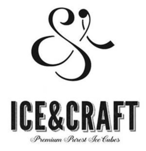 ICE & CRAFT PREMIUM PUREST ICE CUBES Logo (EUIPO, 17.09.2014)