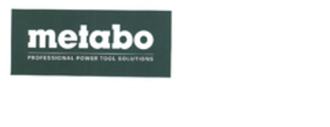 metabo PROFESSIONAL POWER TOOL SOLUTIONS Logo (EUIPO, 10.12.2014)