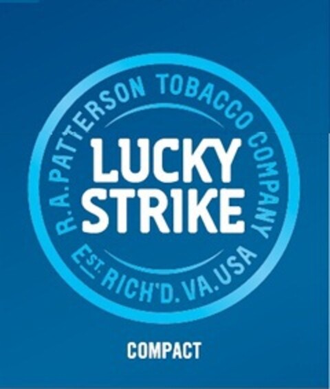 LUCKY STRIKE R.A. PATTERSON TOBACCO COMPANY EST. RICHD. VA. USA COMPACT Logo (EUIPO, 22.12.2015)