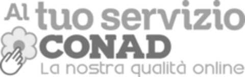 CONAD AL TUO SERVIZIO LA NOSTRA QUALITA' ONLINE Logo (EUIPO, 26.07.2017)