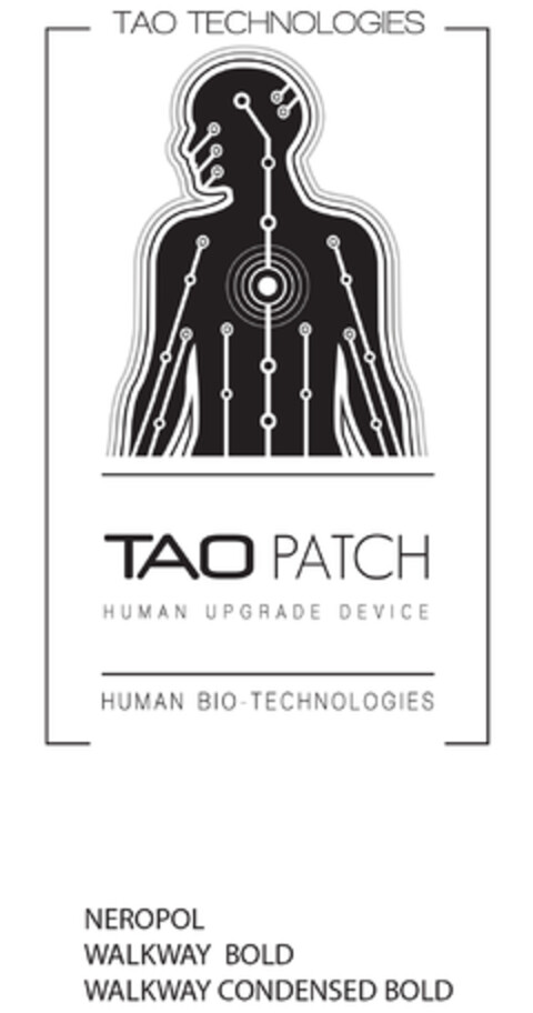 TAO TECHNOLOGIES TAO PATCH HUMAN UPGRADE DEVICE HUMAN BIO-TECHNOLOGIES Logo (EUIPO, 31.10.2018)