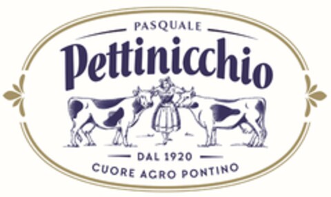 PASQUALE Pettinicchio DAL 1920 CUORE AGRO PONTINO Logo (EUIPO, 07/27/2023)