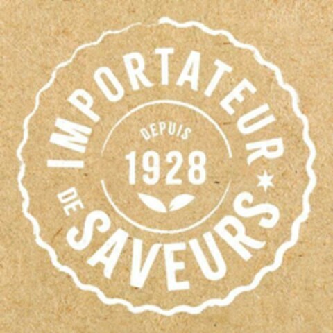 IMPORTATEUR DE SAVEURS DEPUIS 1928 Logo (EUIPO, 30.08.2024)