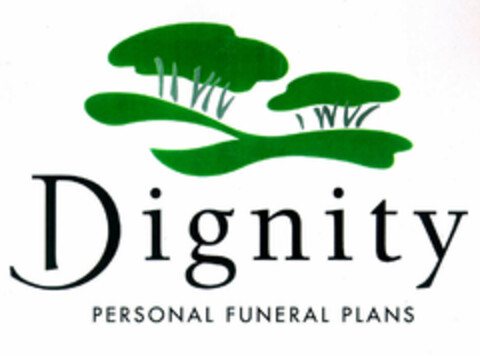 Dignity PERSONAL FUNERAL PLANS Logo (EUIPO, 27.06.1997)