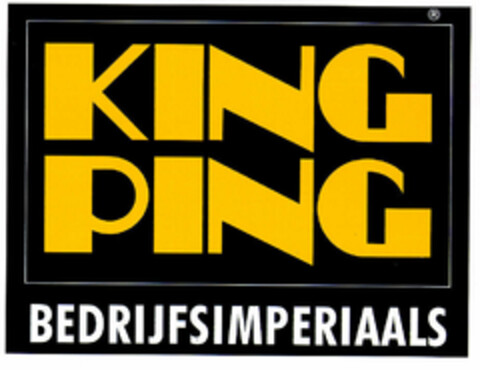 KING PING BEDRIJFSIMPERIAALS Logo (EUIPO, 24.10.1997)