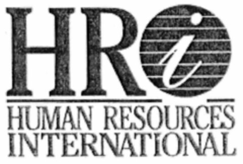 HRi HUMAN RESOURCES INTERNATIONAL Logo (EUIPO, 10/21/1999)