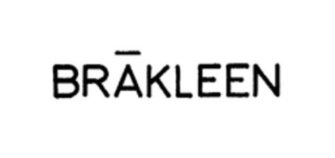 BRAKLEEN Logo (EUIPO, 03.04.2007)