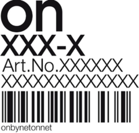 on XXX-X Art.No  XXXXXX XXXXXXXXXXXXX onbynetonnet Logo (EUIPO, 17.06.2010)