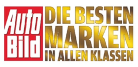 Auto Bild DIE BESTEN MARKEN IN ALLEN KLASSEN Logo (EUIPO, 10.11.2011)