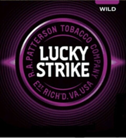 LUCKY STRIKE R.A. PATTERSON TOBACCO COMPANY EST RICH'D. V.A. USA Logo (EUIPO, 07.04.2016)