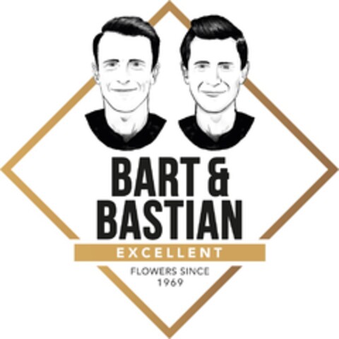 BART & BASTIAN- EXCELLENT- flowers since 1969 Logo (EUIPO, 19.06.2018)