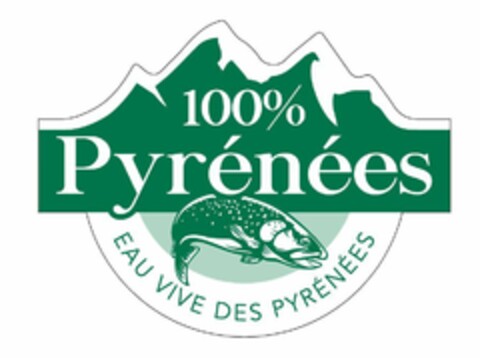 100% PYRÉNÉES EAU VIVE DES PYRÉNÉES Logo (EUIPO, 05/31/2021)