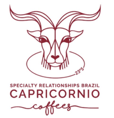 23oS SPECIALTY RELATIONSHIPS BRAZIL CAPRICORNIO COFFEES Logo (EUIPO, 14.10.2022)