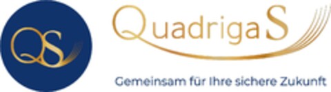 QS QuadrigaS Gemeinsam für Ihre sichere Zukunft Logo (EUIPO, 12.06.2023)