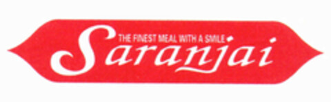 Saranjai THE FINEST MEAL WITH A SMILE Logo (EUIPO, 21.06.2000)