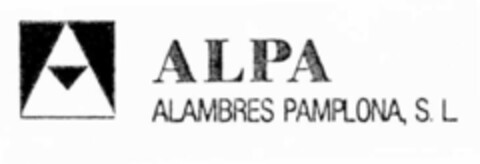 ALPA ALAMBRES PAMPLONA, S.L. Logo (EUIPO, 23.09.2002)