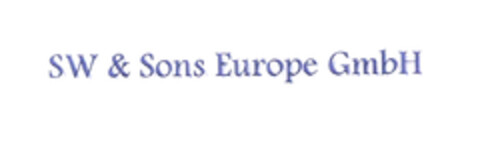 SW & Sons Europe GmbH Logo (EUIPO, 06.02.2003)