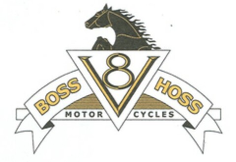 V8 BOSS HOSS MOTOR CYCLES Logo (EUIPO, 20.03.2006)