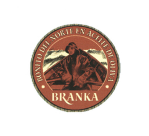 BONITO DEL NORTE EN ACEITE DE OLIVA BRANKA Logo (EUIPO, 10.04.2006)