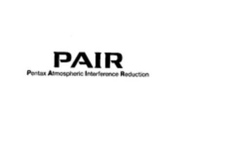 PAIR Pentax Atmospheric Interference Reduction Logo (EUIPO, 06/15/2010)