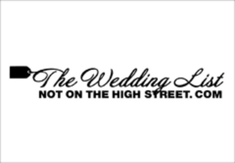 THE WEDDING LIST NOT ON THE HIGH STREET.COM Logo (EUIPO, 30.06.2010)