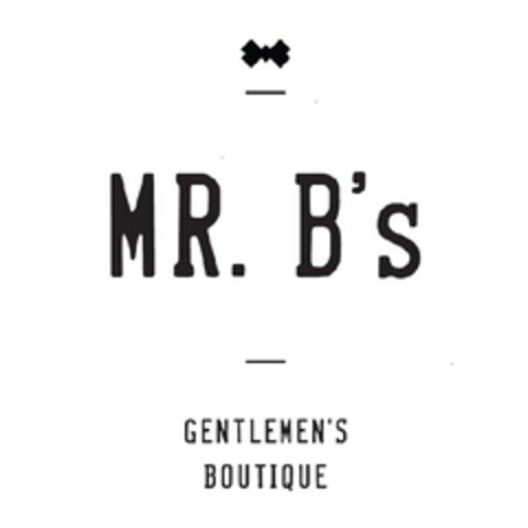 MR. B'S GENTLEMEN'S BOUTIQUE Logo (EUIPO, 18.03.2011)