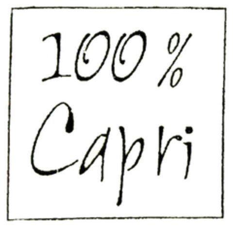 100% Capri Logo (EUIPO, 19.10.2011)