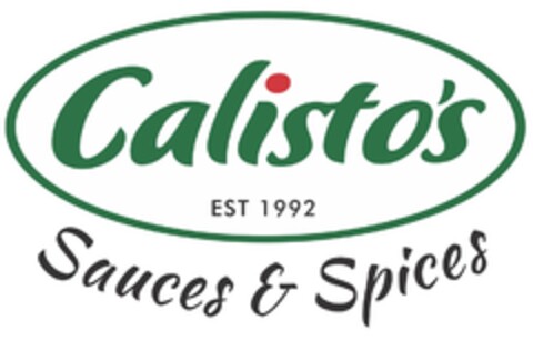 Calisto's Est 1992 Sauces & Spices Logo (EUIPO, 14.12.2016)