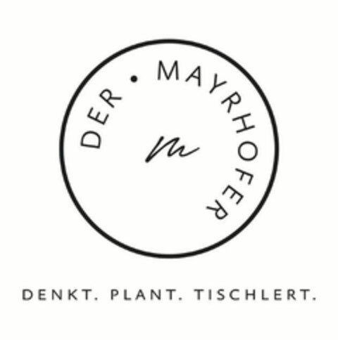 DER MAYRHOFER DENKT. PLANT. TISCHLERT. Logo (EUIPO, 10.11.2021)