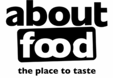 aboutfood the place to taste Logo (EUIPO, 11/18/2022)