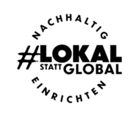 NACHHALTIG LOKAL STATT GLOBAL EINRICHTEN Logo (EUIPO, 21.12.2022)