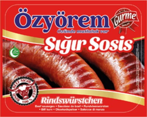 Özyörem - Sigir Sosis Rindswürstchen Logo (EUIPO, 03.05.2024)