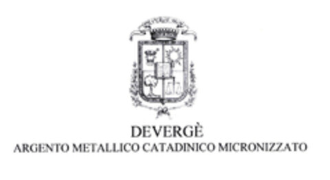 DEVERGÈ ARGENTO METALLICO CATADINICO MICRONIZZATO Logo (EUIPO, 04.02.2003)