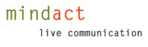 mindact live communication Logo (EUIPO, 25.11.2005)