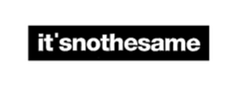 it'snothesame Logo (EUIPO, 27.07.2006)