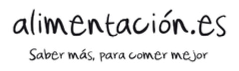 alimentación.es Saber más, para comer mejor Logo (EUIPO, 06/03/2008)