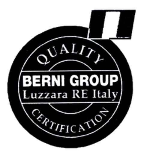 QUALITY BERNI GROUP Luzzara RE Italy CERTIFICATION Logo (EUIPO, 10.06.2008)