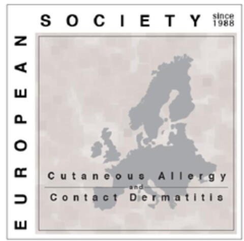 EUROPEAN SOCIETY SINCE 1988 CUTANEOUS ALLERGY AND CONTACT DERMATITIS Logo (EUIPO, 19.04.2011)