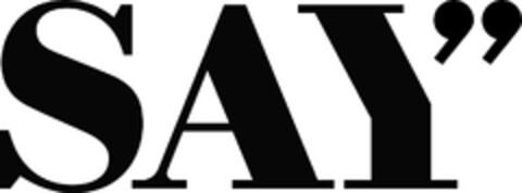 SAY Logo (EUIPO, 12/19/2012)