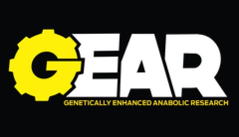 GEAR GENETICALLY ENHANCED ANABOLIC RESEARCH Logo (EUIPO, 28.01.2014)