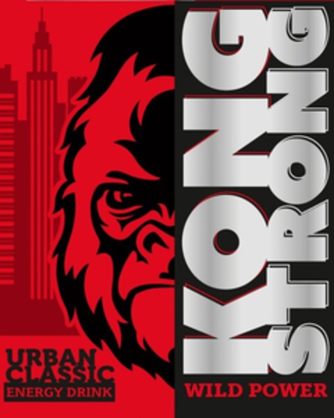 KONG STRONG WILD POWER URBAN CLASSIC ENERGY DRINK Logo (EUIPO, 26.04.2016)