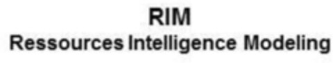 RIM Ressources Intelligence Modeling Logo (EUIPO, 10/05/2017)